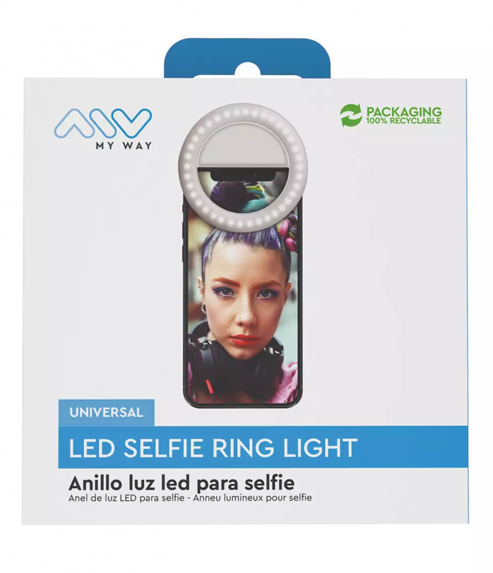 Aro de luz led para selfies